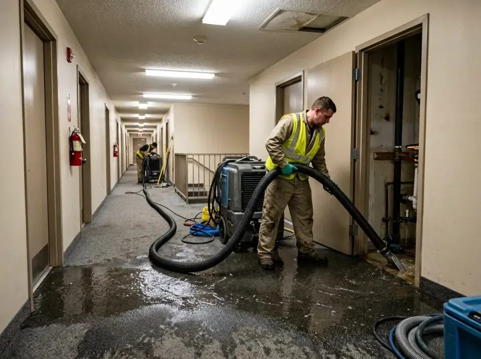 multi-unit-apartment-hallway-f-005 — frequently asked questions, Emergency Burst Pipe Water Extraction & Removal in Gas City…